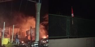 Un atentado terrorista en Manaure dejó dos personas muertas y daños materiales en un peaje de la Troncal del Caribe