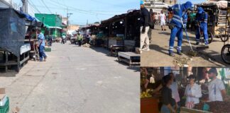 Triple A intensifica operativo especial de aseo en el sector de El Boliche en el Mercado de Barranquilla