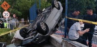 ¡De no creer! Conductor que se accidentó cerca al patinódromo de la 94 salió ileso