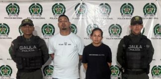 Un hombre y una mujer fueron capturados por tráfico de estupefacientes y porte ilegal de armas de fuego