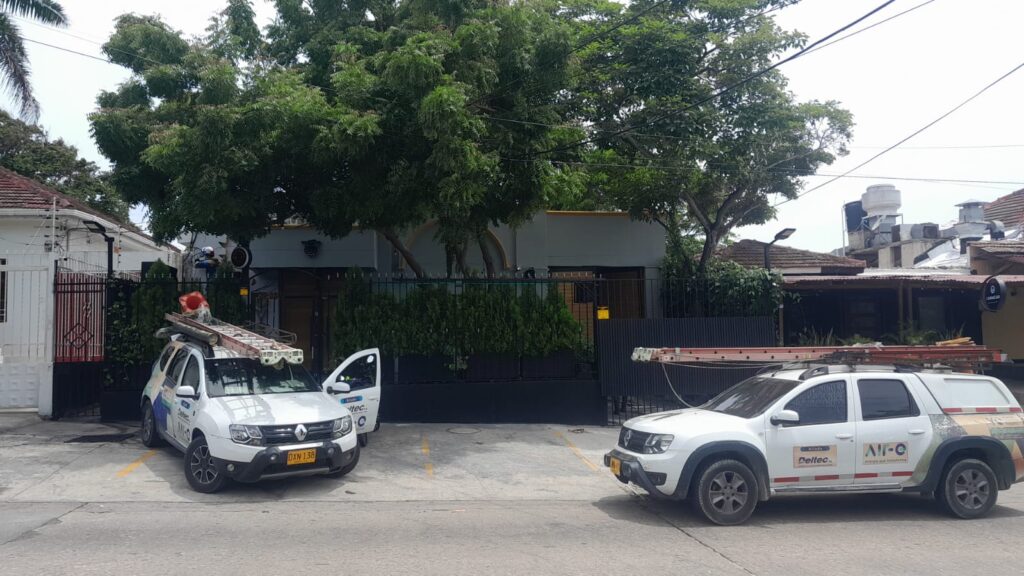 Instalación de nuevas redes eléctricas en el barrio Boston en Barranquilla