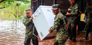 Unidades militares atienden a damnificados por invierno en Vichada