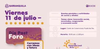 Este viernes cierra el Foro para el Desarrollo Local de la OCDE