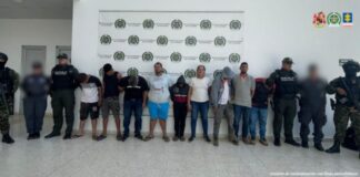 Fueron judicializados en Valledupar nueve presuntos miembros del ‘Clan del Golfo’
