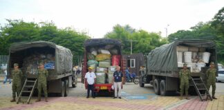 15 toneladas de ayuda humanitaria para población confinada por conflicto armado en el sur de Bolívar