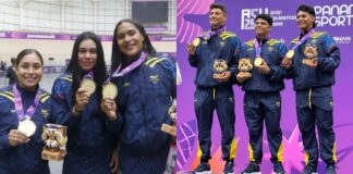 Atlántico arrasa en el velódromo de Asunción con doble oro en velocidad por equipos