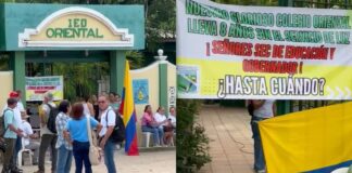 Manifestaciones en el colegio Oriental de Santo Tomás han mantenido las clases suspendidas