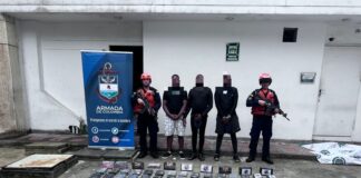 Fue incautado un cargamento de cocaína avaluado en más de cinco millones de dólares