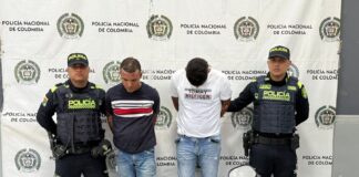 Fueron capturados dos sujetos por hurto agravado y porte ilegal de armas de fuego