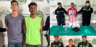 Cuatro personas fueron capturadas por el delito de microtráfico, en medio de operativos policiales