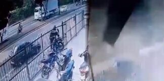 ¡Aterrador! Una cámara de seguridad captó el momento de la explosión de un camión bomba en Cali