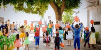 Fantasiquilla llega a El Buen Pastor, con la primera dama Katia Nule, llevando alegría a los hijos de mujeres privadas de la libertad