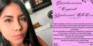 Residentes del conjunto residencial Metrocentro convocaron a una velatón por la muerte de Kelly De Arco