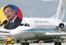 El peso de la Lista Clinton alcanza el avión presidencial de Petro en España