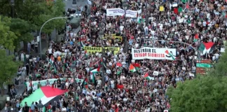 Encuentro pro Palestina hoy en la Plaza de la paz