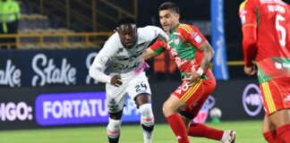 Con diez jugadores, Junior rescató un empate 1-1 con Fortaleza