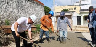 “Recuperación de la malla vial de la Calle del Tacón avanza a buen ritmo”: alcalde Plinio Cedeño