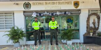 Incautación de bebidas alcohólicas de contrabando en el corredor portuario de Barranquilla