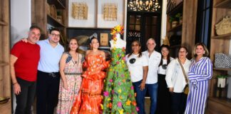Macondo Surrealista: Artesanías del Atlántico viste a la Reina del Carnaval de Barranquilla con una obra colectiva hecha a mano