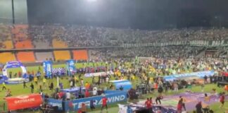 Graves desmanes de hinchas empañaron la final entre Medellín y Nacional en el Atanasio Girardot