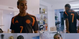 Lamine Yamal sorprende al lucir camiseta de Luis Díaz y desata elogios en redes