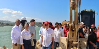 A dos meses del inicio de la construcción de espolones, Santa Verónica ya tiene playa”: gobernador Eduardo Verano