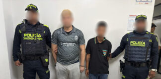 Capturada dos personas por porte ilegal de armas de fuego en el barrio Villa estadio de Soledad