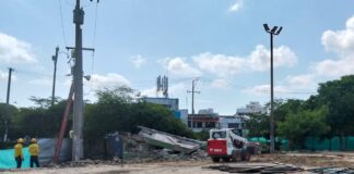 Así van los cuatro estadios que la Gobernación de Bolívar construye en Cartagena y Arjona
