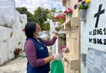 Jornada de limpieza en el cementerio de Malambo para prevenir el dengue