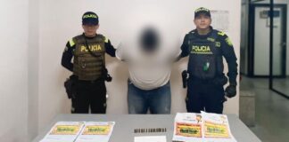 Capturado en Soledad sujeto con munición y panfletos extorsivos