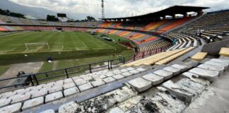 Violentos disturbios en el Atanasio Girardot dejan 113 sillas destruidas y nueve capturados
