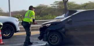 Aparatoso accidente en la Vía al Mar