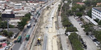 Avanzan las obras en la calzada norte de la avenida Circunvalar: el proyecto alcanza el 54 % de ejecución