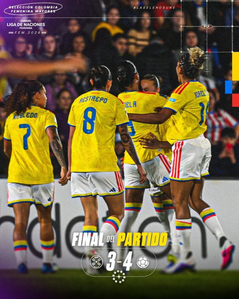 ¡Colombia es campeona! La Tricolor derrotó a Paraguay en un partidazo y conquistó la Liga de Naciones Femenina
