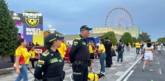 MÁS DE 1.000 POLICÍAS GARANTIZARÁN LA SEGURIDAD DURANTE EL PARTIDO ENTRE COLOMBIA Y PORTUGAL