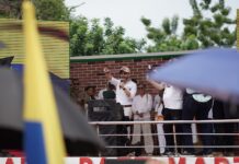 Presidente electo Abelardo De la Espriella hace presencia en Campo de La Cruz para hablar de seguridad y desarrollo integral