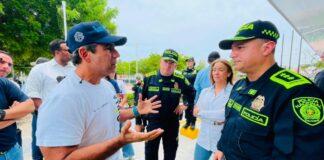 Alcalde Char recibe al subdirector general de la Policía Nacional en Barranquilla