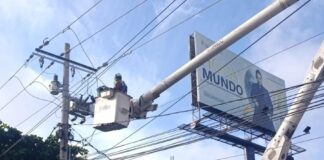 Este lunes 3 de agosto Trabajos eléctricos en el barrio Alfonso López en Palmar de Varela