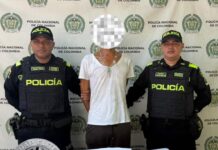 Captura en flagrancia por porte ilegal de arma de fuego en Sabanagrande.