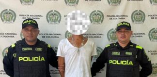 Captura en flagrancia por porte ilegal de arma de fuego en Sabanagrande.