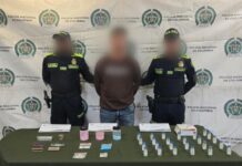 La Policía Nacional captura a un presunto expendedor e incauta droga sintética, afectando rentas criminales estimadas en $15 millones semanales.