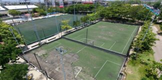 Alcaldía avanza en el mantenimiento de escenarios deportivos