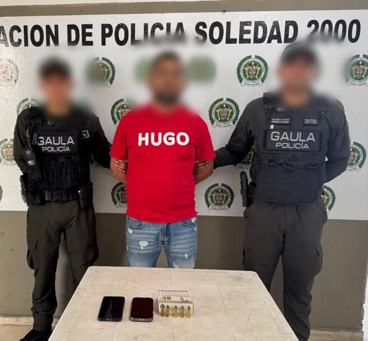 POLICÍA CAPTURA A PRESUNTO INTEGRANTE DEL GDO “LOS COSTEÑOS” POR PORTE ILEGAL DE ARMAS EN SOLEDAD