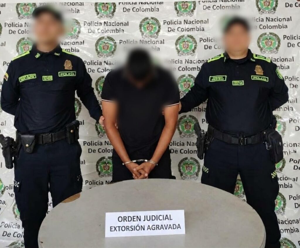 Capturado por orden judicial por el delito de extorsión agravada tentada en puerto Colombia